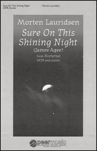 Sure on This Shining Night SATB choral sheet music cover Thumbnail